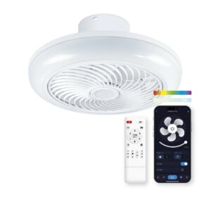 Ventilatore Smartled Ksix Siroco - RGBIC - CCT - Diametro 46cm - Colore Bianco