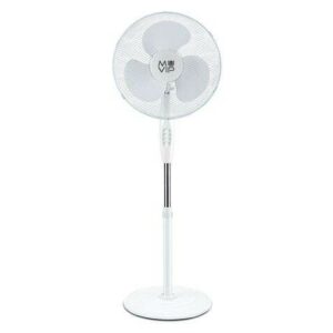 Ventilatore da Terra Muvip - 40cm - 45w - Base Rinforzata - 3 Velocità - Colore Bianco