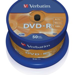 Verbatim Dvd-R Azo 4.7Gb 16X Matt Silver Surface Pack Da 50