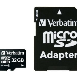 Verbatim Micro Sdhc 32Gb Classe 10 + Adattatore