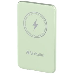 Verbatim Power Bank Wireless Magnetico 5000 Mah Verde