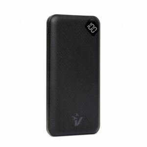 Vultech Power Bank Con Schermo Lcd 10000 Mah Usb E Type C Quickcharge 3.0 Nero