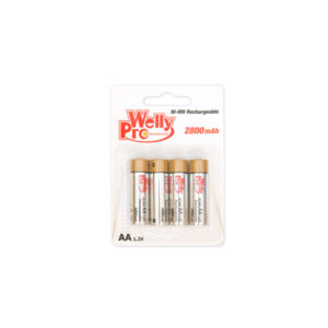 WELLY PRO BLISTER DA 4 BATTERIE STILO RICARICABILI NiMH 2800 MAH CM-BAT-1028