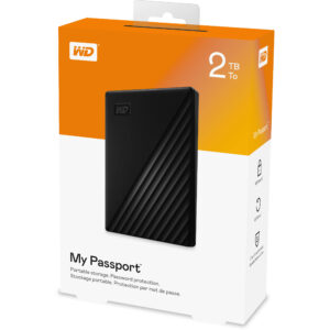 WESTERN DIGITAL HARD DISK ESTERNO 2,5" MY PASSPORT 2TB BLACK USB 3.0 WDBYVG0020BBK-WESN