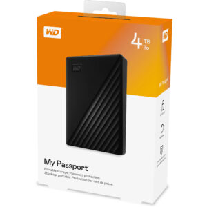 WESTERN DIGITAL HARD DISK ESTERNO 2,5" MY PASSPORT 4TB BLACK USB 3.0 WDBPKJ0040BBK-WESN