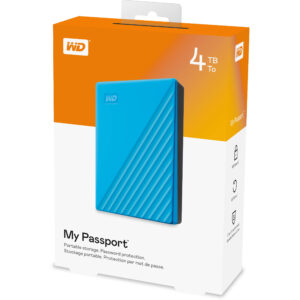 WESTERN DIGITAL HARD DISK ESTERNO 2,5" MY PASSPORT 4TB BLU USB 3.0  WDBPKJ0040BBL-WESN