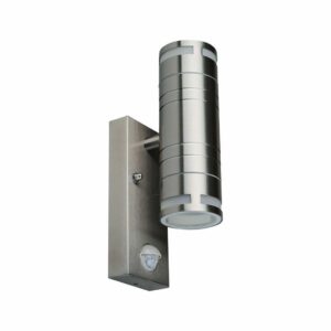 Wall Fitting GU10 Steel Body Sensor 2 Way IP44