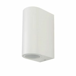 Wall Sleek Wall Fitting Round White Body 2Way IP44