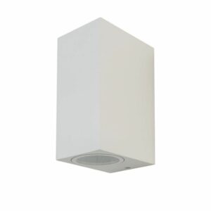 Wall Sleek Wall Fitting Square White Body 2Way IP44