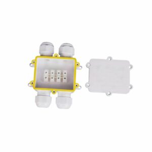 Waterproof White 4 Pin Terminal Block 8 12mm IP68