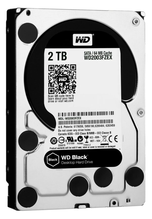 Western Digital Hdd Black 2Tb 3,5 7200Rpm Sata 6Gb/S 64Mb Cache