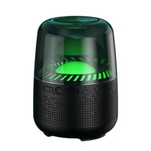 XO Disco Boom Altoparlante Bluetooth 5.1 - 10 W - USB, microSD, AUX - Luci RGB - Fino a 6 ore di riproduzione - Colore nero