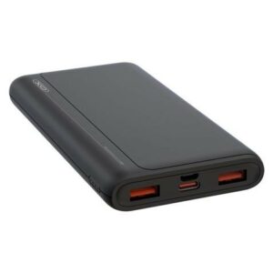 XO PR126 Powerbank 10000mAh - 2x USB-A, 1x USB-C - ingressi microUSB, USB-C - Ricarica rapida - Resistente