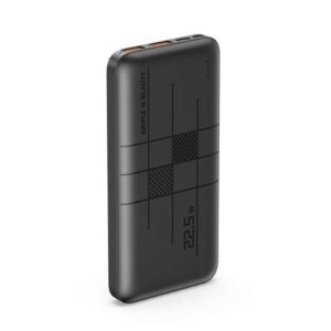 XO Powerbank PR187 10000mAh con ricarica rapida 22,5W - Display LCD - 1x USB-C 20W, 2x USB - Colore nero