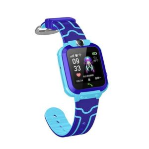 XO Smartwatch per Bambini - Schermo 1.44 - Fotocamera Frontale - Cinturino in Silicone - Carica Magnetica - Colore Blu/Lilla