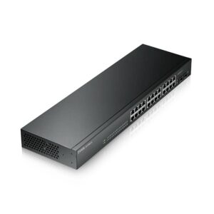 Zyxel Switch Managed 24 Porte Gigabit + 2 Porte Sfp Gigabit, Supporto Ipv6, Vlan, Design Senza Vento