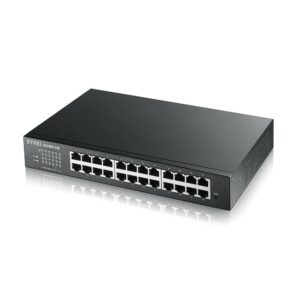 Zyxel Switch Managed 24 Porte Gigabit, Supporto Ipv6, Vlan, Design Senza Ventole, Desktop/Rack