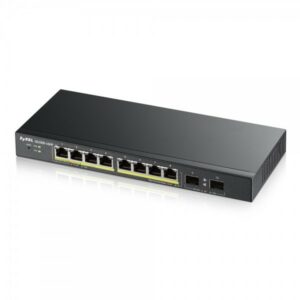 Zyxel Switch Managed 8 Porte Gigabit Poe (Fino A 70W), Ipv6, Vlan, Design Senza Ventole, Desktop