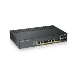 Zyxel Switch Managed Nebulaflex 8 Porte Gigabit Poe + 2 Dual Gigabit, Ipv6, Vlan, Qos, Igmp, Design