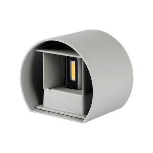 6W Wall Lamp With Bridglux Chip Grey Body Round IP65 4000K