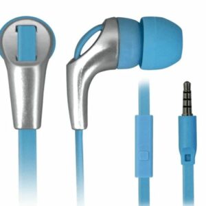 AURICOLARI + MICROFONO 3,5MM TECHMADE TM-IP002-LB LIGHT BLUE