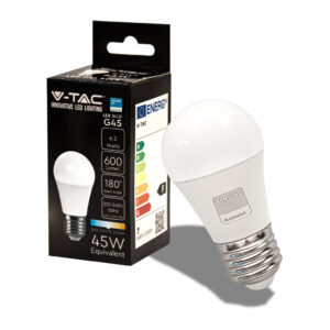 LED Bulb Samsung Chip 6.5W E27 G45 Plastic 4000K