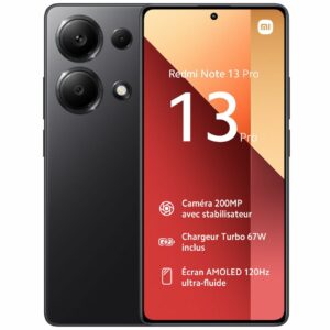 SMARTPHONE XIAOMI REDMI NOTE 13 PRO 4G 12+512GB DUOS BLACK ITALIA