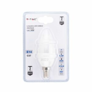 Lampadina LED 5.5W E14 Candela 4000K (Blister 1 pezzo)