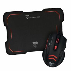 MOUSE + TAPPETINO GAMING TECHMADE TM-M016-RED