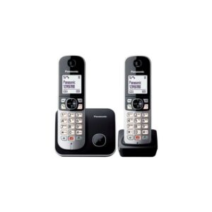 PANASONIC TELEFONO CORDLESS TG6852 TWIN/DUO BIANCO/NERO