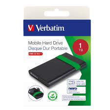 VERBATIM HARD DISK ESTERNO 2.5" 1TB BLACK USB 3.2 53112 RICONDIZIONATO