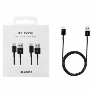 CAVO DATI/CARICA PER SMARTPHONE TYPE-C 1.5MT SAMSUNG CONFEZIONE DA 2PZ EP-DG930MBEGWW BLACK