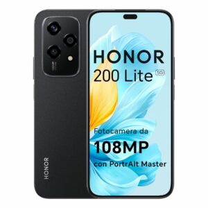 SMARTPHONE HONOR 200 LITE 5G 8+256 BLACK ITALIA