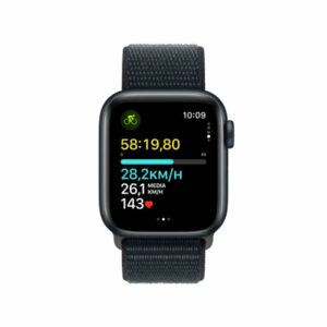 SMARTWATCH APPLE WATCH SE 2 40MM GPS IN ALLUMINIO MEZZANOTTE CINTURINO SPORT LOOP BLACK MRE03QL/A