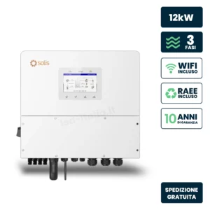 SOLIS 12KW THREE PHASE HYBRID INVERTER-DC -WIFI- CT- H-VOLTAGE BATTERIES 10YRS WARRANTY