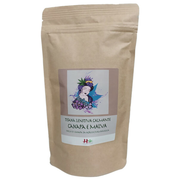 TISANA LENITIVA CALMANTE INDAKU - MALVA E CANAPA 40G - HEMPATICA