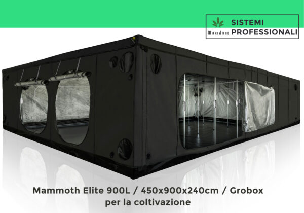 Growbox Professionale Mammoth Elite 900L - 450x900x240 cm Made in Holland