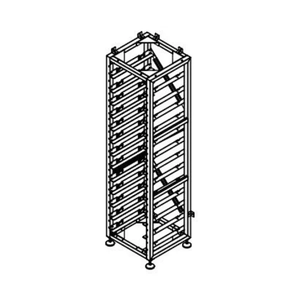 Armadio Rack per 12 Moduli di Accumulo Alta Tensione e 1x HV Box BMS, Compatibile con SKU 12239+12238