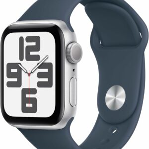 SMARTWATCH APPLE WATCH SERIES SE 2 40MM GPS ALLUMINIO SILVER CINTURINO SPORT BLUE S/M MRE13QL/A ITALIA