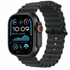 SMARTWATCH APPLE WATCH SERIES ULTRA 2 49MM GPS + CELLULAR TITANIO NERO SILVER CINTURINO OCEAN BRAND BLACK MX4P3TY/A