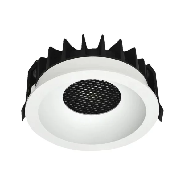 24W LED HONEY COMB DOWNLIGHT BRIDGELUX CHIP CCT:3IN1 WHITE RING + BLACK HEATING