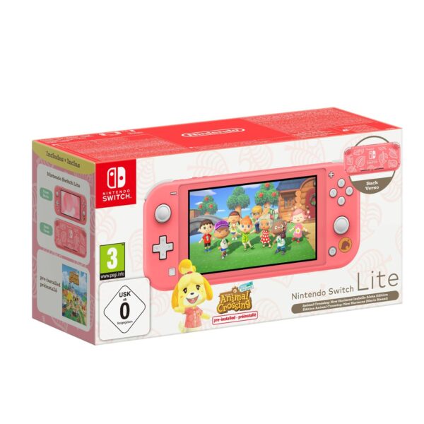 CONSOLE NINTENDO SWITCH LITE CORALLO EDIZIONE ANIMAL CROSSING ITALIA