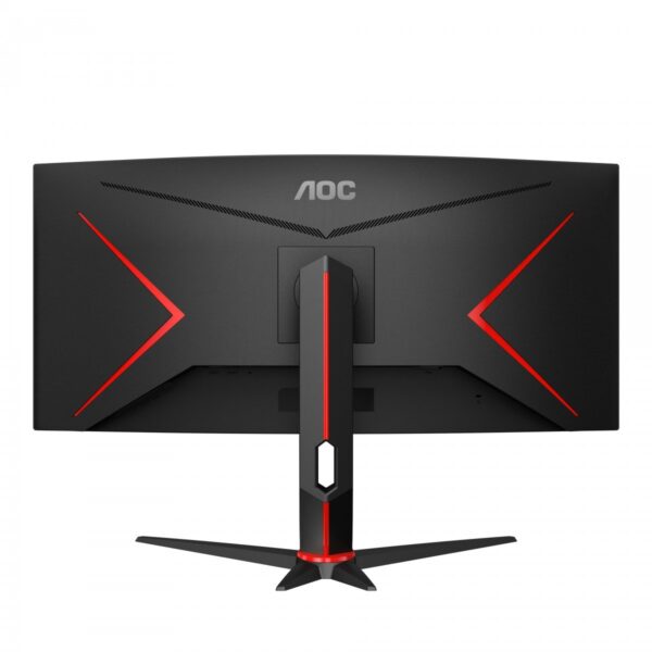 AOC G2 CU34G2X/BK Monitor PC 86,4 cm (34") 3440 x 1440 Pixel Quad HD LED Nero, Rosso - immagine 7