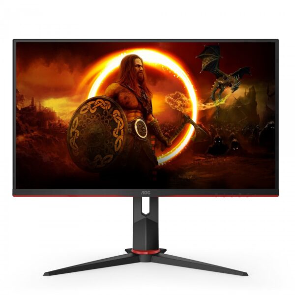 AOC Q27G2S/EU Monitor PC 68,6 cm (27") 2560 x 1440 Pixel Quad HD LED Nero, Rosso - immagine 3