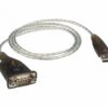 ATEN Convertitore USB a Seriale (100 cm) - Nero - Metallico - 1 m - USB tipo A - DB-9 - Maschio - Maschio - immagine 2