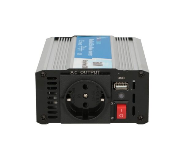 Extralink VOLTAGE CONVERTER 12V - 230V, 600W, MODIFIED SINUS OPIM-600W adattatore e invertitore Auto Alluminio, Nero - immagine 6