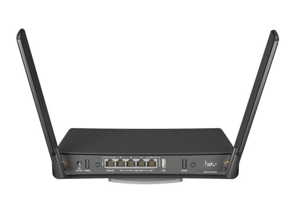 Mikrotik hAP ac3 router wireless Gigabit Ethernet Dual-band (2.4 GHz/5 GHz) Nero