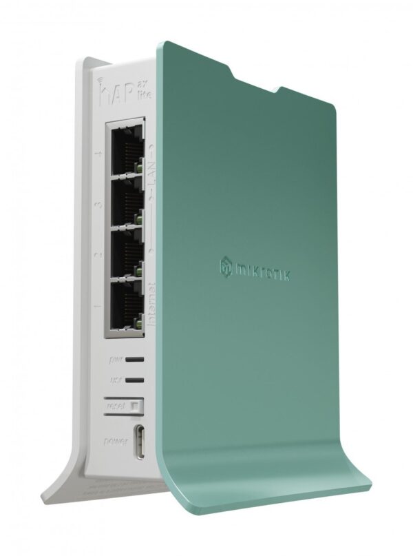 Mikrotik hAP router wireless Gigabit Ethernet Banda singola (2.4 GHz) Verde, Bianco - immagine 4