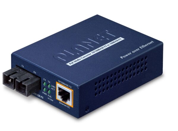 PLANET FTP-802 convertitore multimediale di rete 100 Mbit/s 1310 nm Modalita multipla Blu