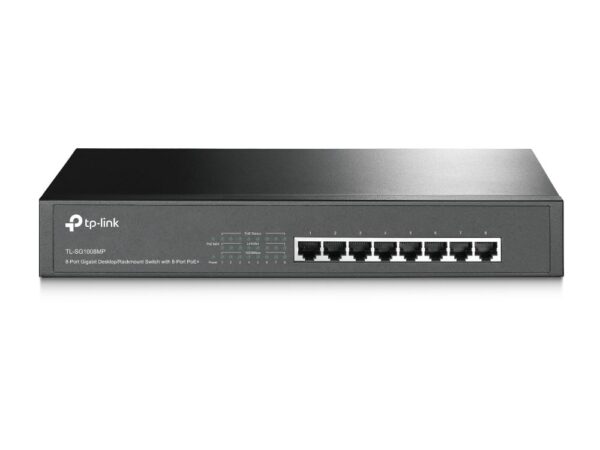 TP-Link TL-SG1008MP switch di rete Non gestito Gigabit Ethernet (10/100/1000) Supporto Power over Ethernet (PoE) Nero